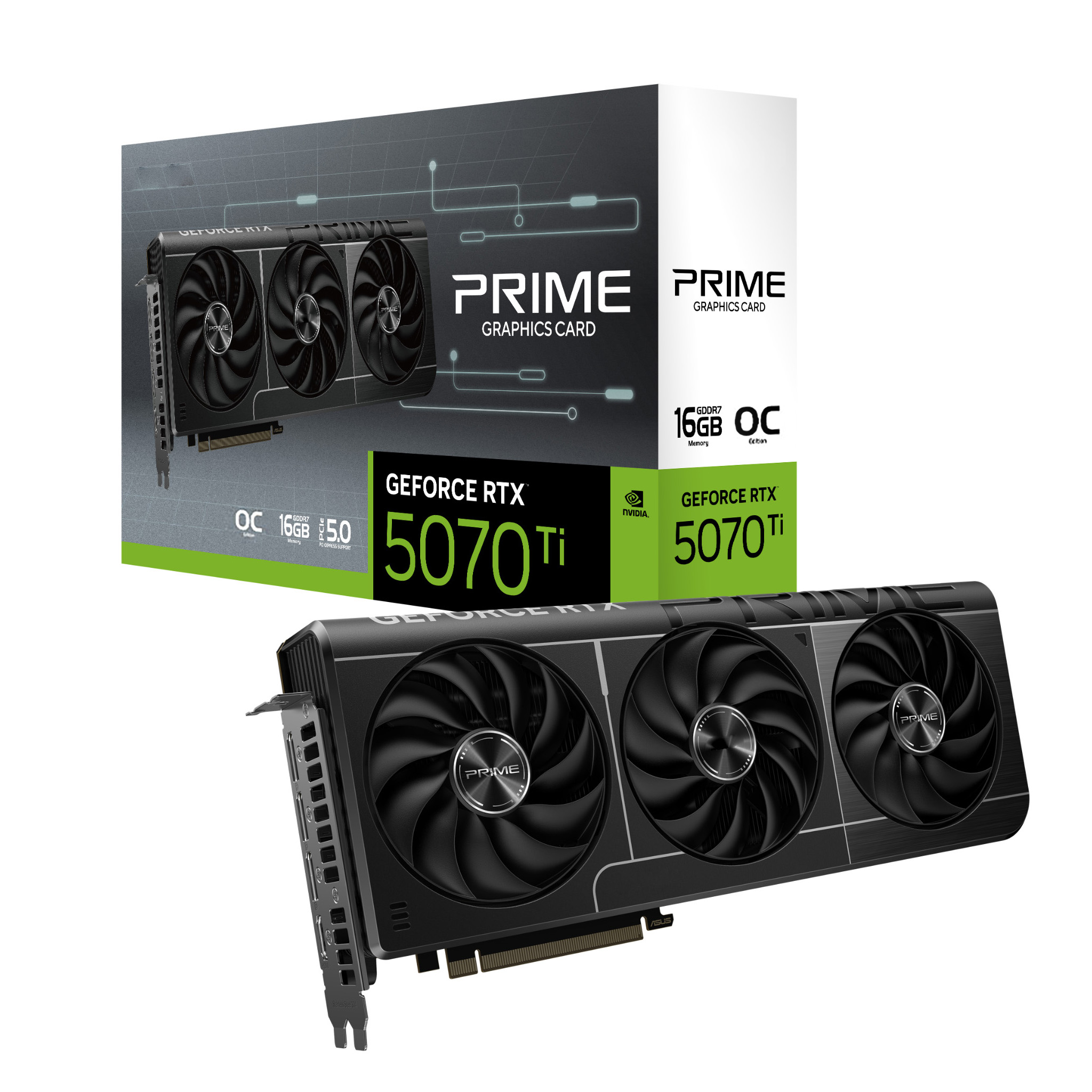 Triple Fan Gaming Graphics Card 16Gb - 2025 Yeni PRIME GeForce RTX 5070