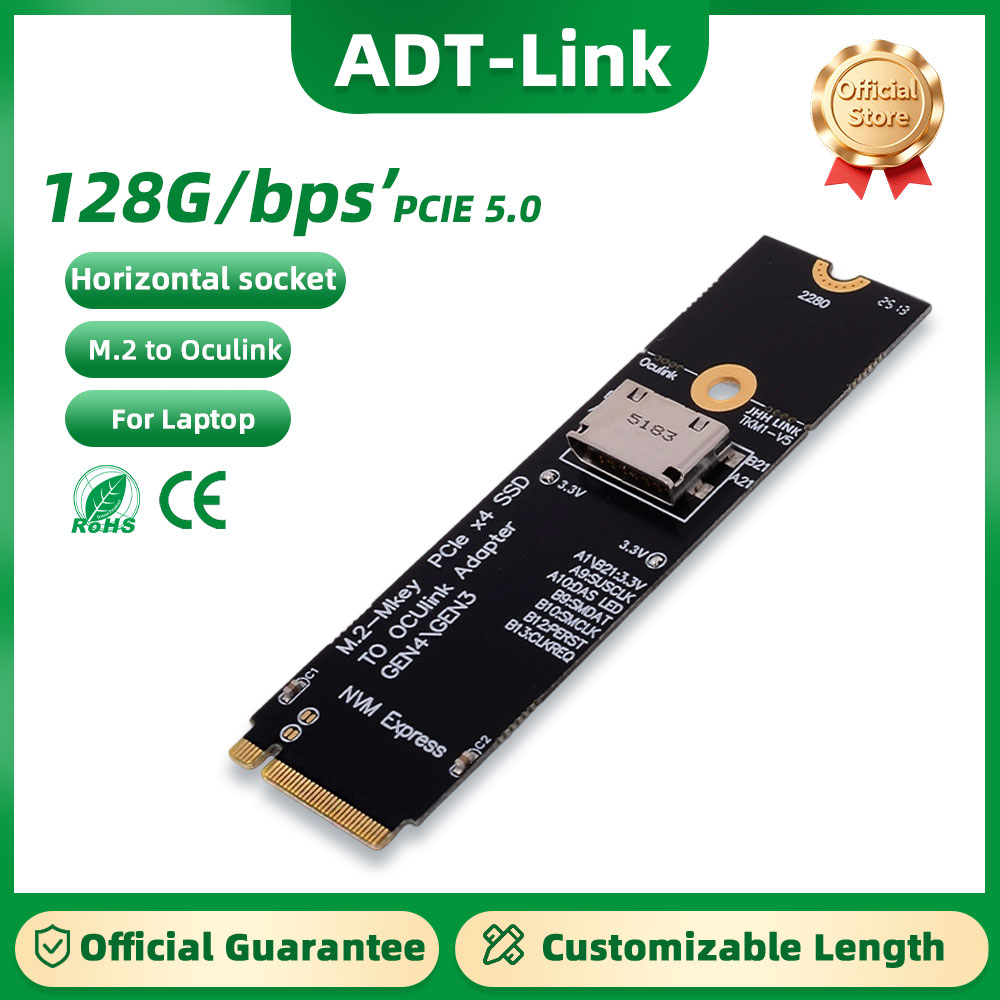Oculink Egpu Dock Graphics Card - ADT-Link PCIe 5.0 X4 - OCuLink