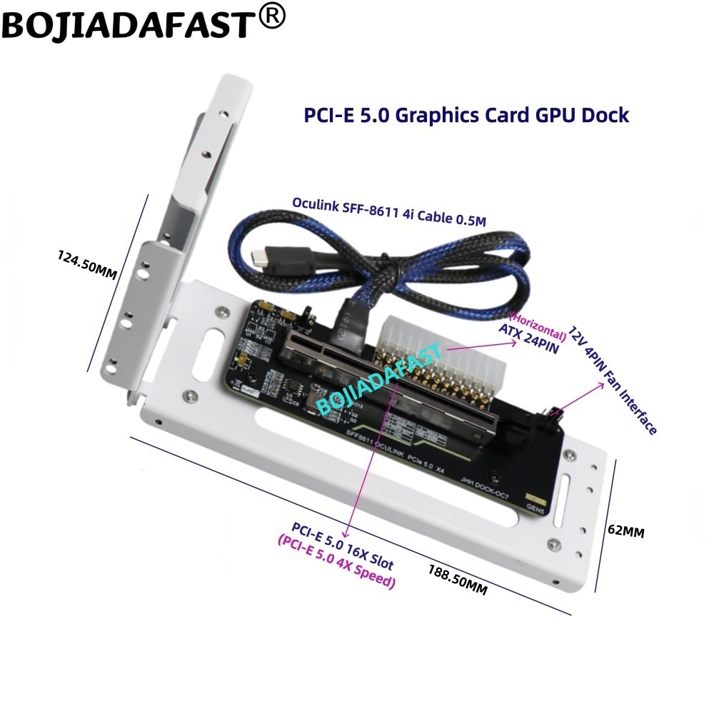 PCI-E 5.0 16X GEN5 Adaptör Kar - Oculink Egpu Dock Graphics Card incelemesi ve fiyatı